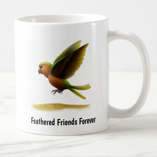 Eine digitale Malerei eines Niedlichen Bronzeflüge Kaffeetasse (Von Creator hochgeladen)