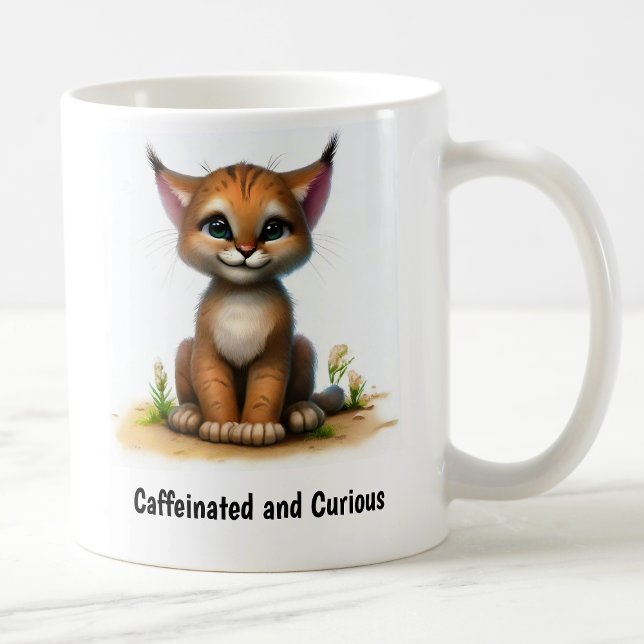 Eine digitale Malerei eines Niedlichen Lynchs Kaffeetasse (Von Creator hochgeladen)
