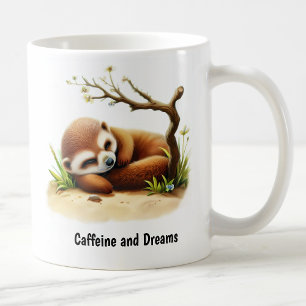 Eine digitale Malerei eines süßen Erdmännchens Kaffeetasse