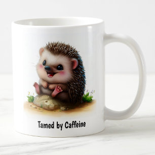 Eine digitale Malerei eines süßen Igels Kaffeetasse