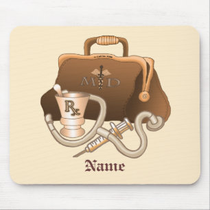 Eine Doctor Medical Bag-Maus Mousepad