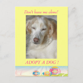Eine Dog-Osterpostkarte adoptiert Feiertagspostkarte