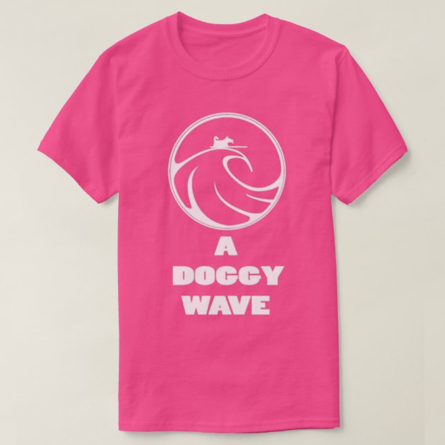 Eine Doggy Wave T-Shirt (Design vorne)