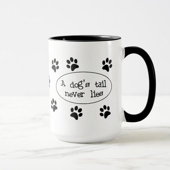 Eine Dog's-tail Tasse (Rechts)