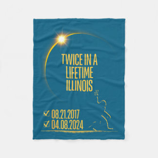 Eine doppelte Lebenszeit Totale Sonnenfinsternis Fleecedecke
