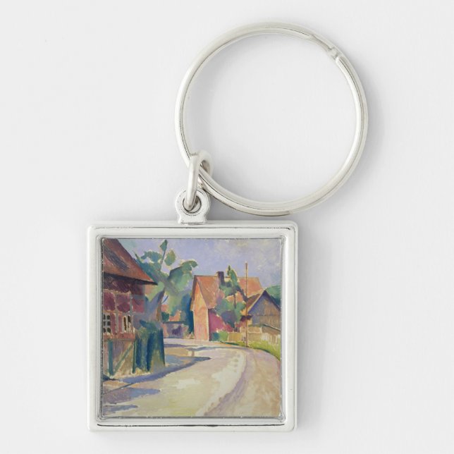 Eine Dorf-Straße Schlüsselanhänger (Vorne)