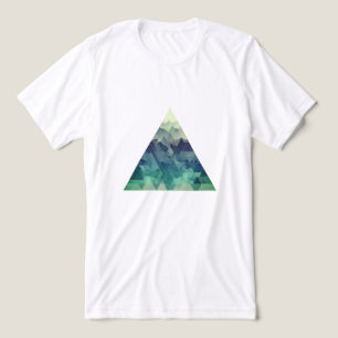 Eine dreieckige, geometrische Berglandschaft Tri-Blend Shirt
