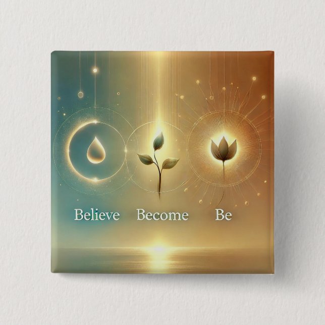 Eine Dreiheit der Transformation  Button (Vorderseite)