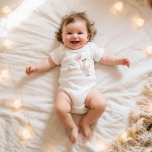 Eine dumme Gans Frühlingsparty Bauernhof Erster Ge Baby Strampler