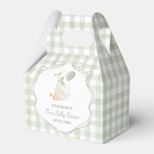 Eine dumme Gans grüner Schleife erster Geburtstag Geschenkschachtel