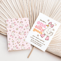 Eine dumme Gans Pink Mädchen 1. Geburtstag