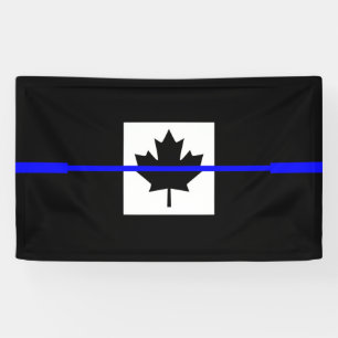 Eine dünne blaue Linie kanadische Flagge Banner