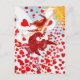 Eine Dusche von Roten Herzen von der Walentinische Feiertagspostkarte (Vorderseite)