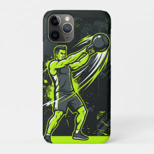 Eine dynamische neon-grüne Lineart-Illustration ei Case-Mate iPhone Hülle