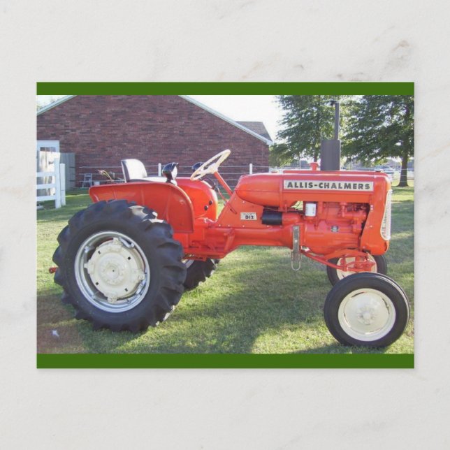 Eine echte Maschine - Allis-Chalmers 1967 Postkarte (Vorderseite)