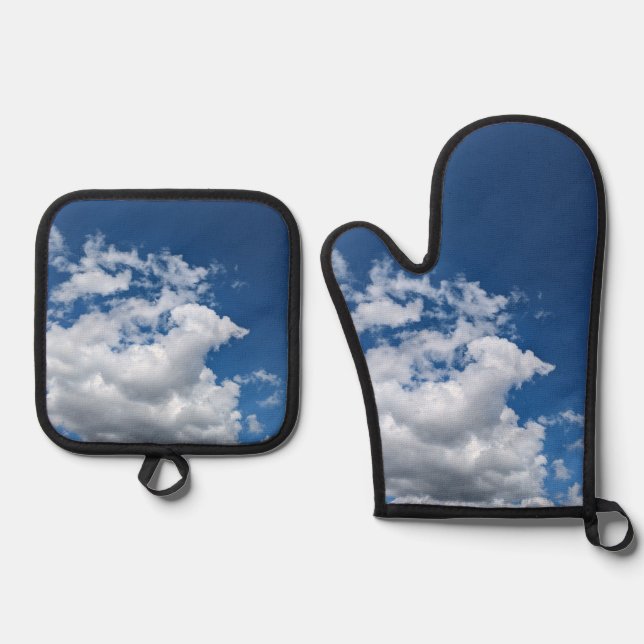 Eine Ecke der Wolken Ofenhandschuh & Topflappen-Set (Vorderseite)