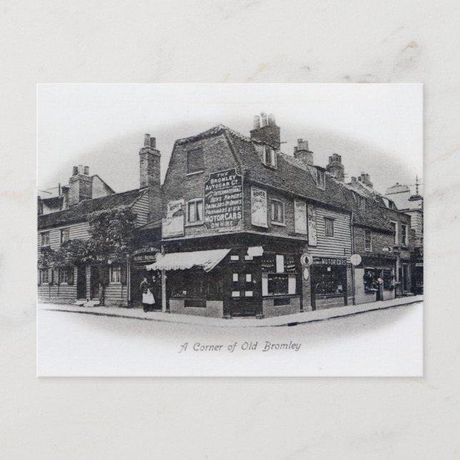 Eine Ecke des alten Bromley Postkarte (Vorderseite)