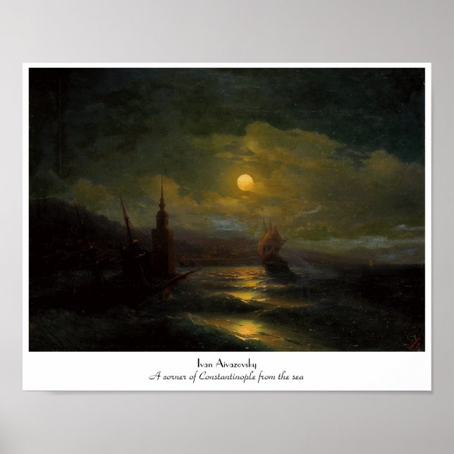 Eine Ecke von Konstantinopel Ivan Aivazovsky Poster (Vorne)
