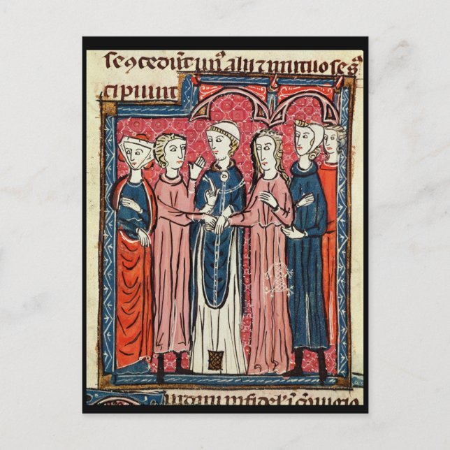 Eine Ehe, von "Decrets de Gratien" Postkarte (Vorderseite)