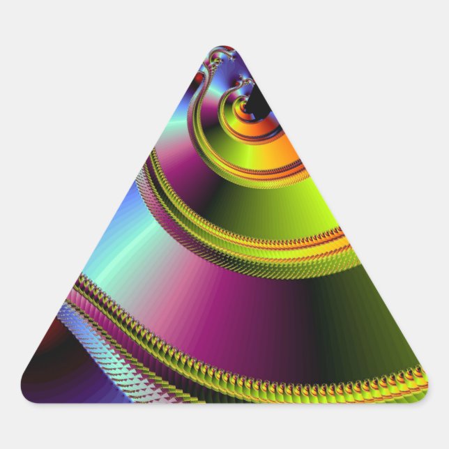 Eine einfache Drehung des Schicksals Dreieckiger Aufkleber (Vorderseite)