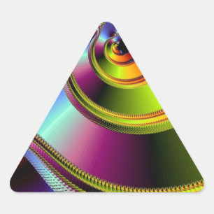 Eine einfache Drehung des Schicksals Dreieckiger Aufkleber