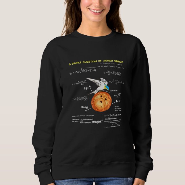 Eine einfache Frage der Gewichtsverhältnisse Mathe Sweatshirt (Vorderseite)