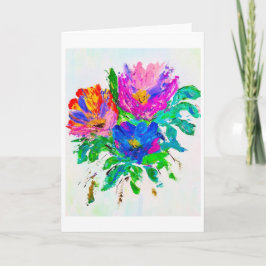 Eine einfache Lächelgrusskarte<Blank Inside> Einladung