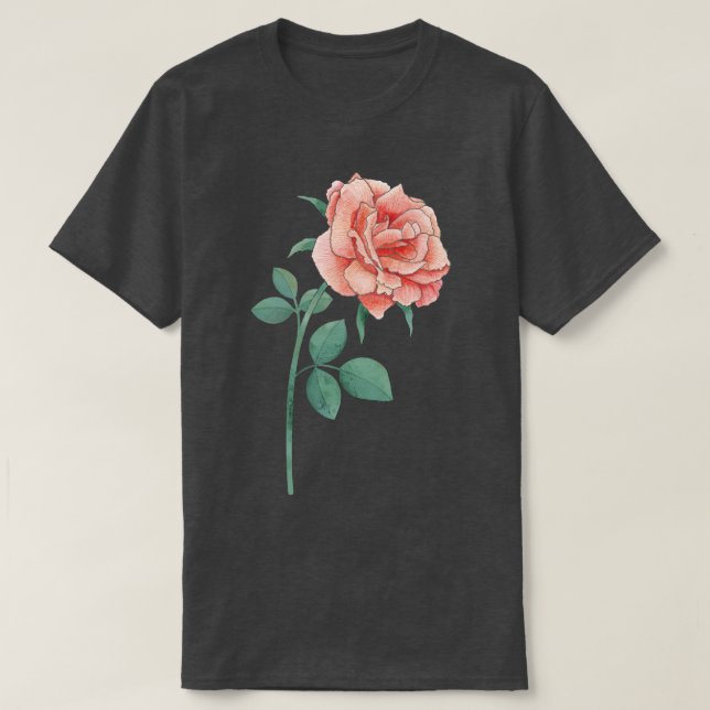 Eine einfache Rose T-Shirt (Design vorne)