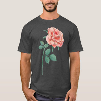 Eine einfache Rose T-Shirt