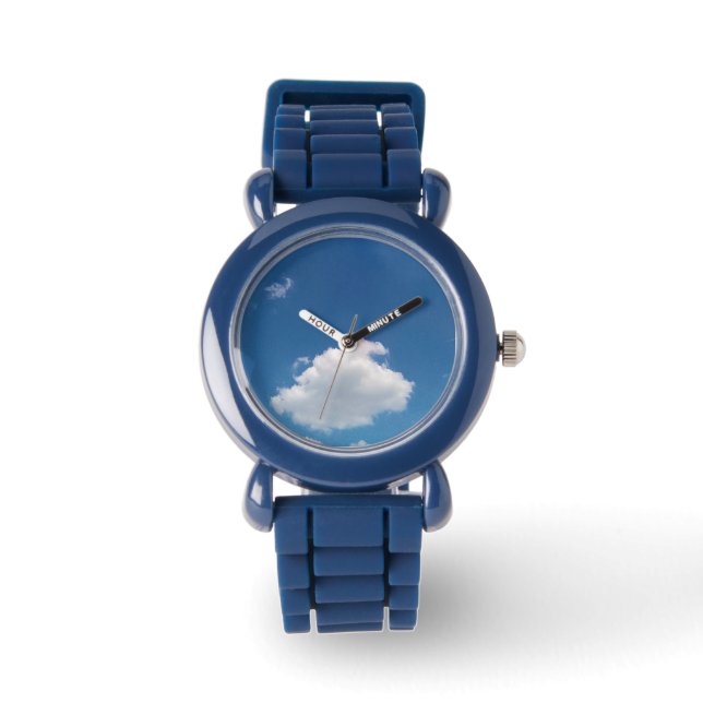 Eine einfache Wolke Armbanduhr (Vorderseite)