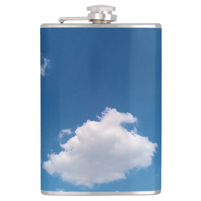 Eine einfache Wolke Flachmann (Vorderseite)