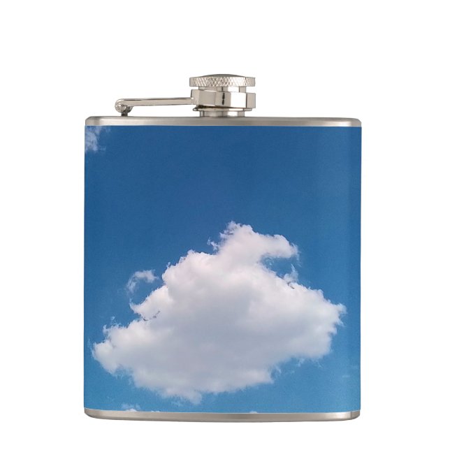 Eine einfache Wolke Flachmann (Vorderseite)