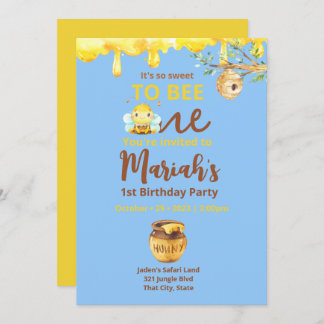 Eine Einladung Süße zu Biene