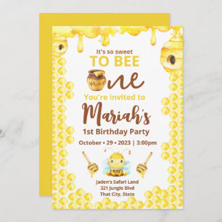 Eine Einladung Süße zu Biene