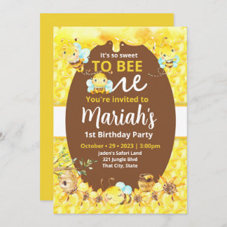 Eine Einladung Süße zu Biene