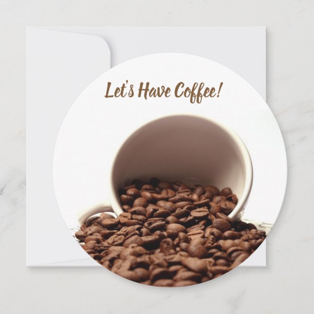 Eine Einladung zum Kaffee (Vorderseite)