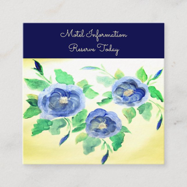 Eine Einladungs-Informationskarte für Hochzeiten Telefonnummerkarte (Vorderseite)