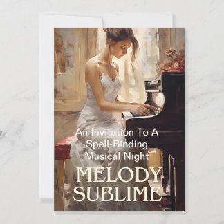 Eine Einladungskarte für die ästhetisch eingefasst