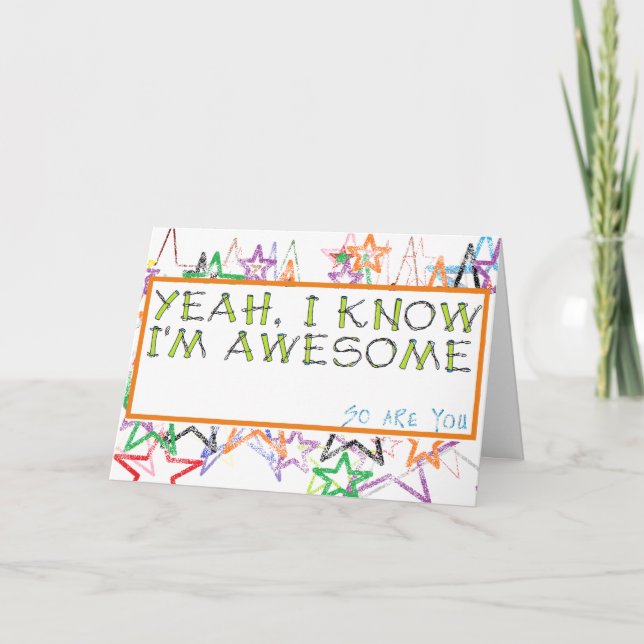 Eine einzigartige Grußkarte für Abschluss oder Geb Karte (Vorderseite)