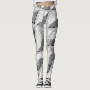 Eine einzigartige Prägekunst grau"Ratti_Creative_A Leggings