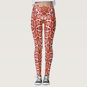 Eine einzigartige rote Farbe "Ratti_Creative_Arts" Leggings