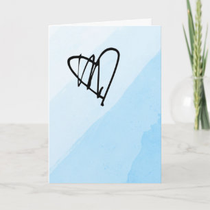 Eine einzigartige Valentinkarte Feiertagskarte