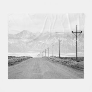Eine einzige Straße und Power-Linien   San Juan Fleecedecke