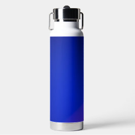 Eine elegante blaue isolierte Wasserflasche mit ei Trinkflasche