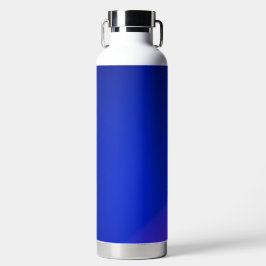 Eine elegante blaue isolierte Wasserflasche mit ei Trinkflasche