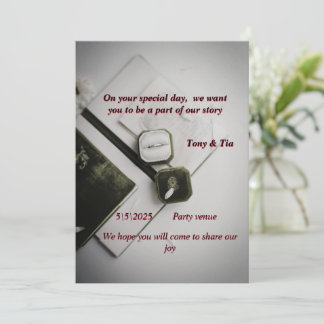 "Eine elegante Einladung zur Hochzeit"