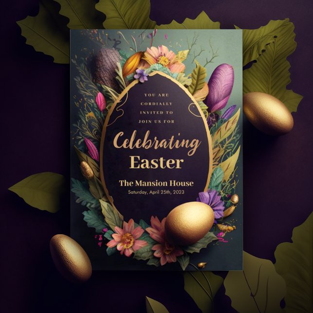 Eine elegante Osterfeier - Einladung (Von Creator hochgeladen)