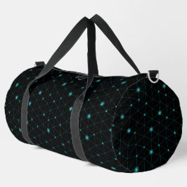 Eine elegante schwarze Reisetasche mit einem geome Duffle Bag