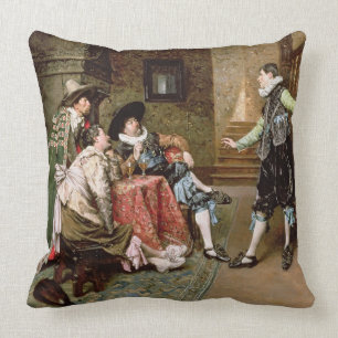 Eine engagierende Geschichte, 1894 (Öl auf Platte Kissen