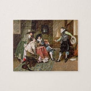 Eine engagierende Geschichte, 1894 (Öl auf Platte Puzzle
